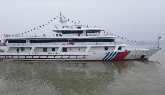 長江干線最先進海事應急指揮船交付，常熟國瑞配套全船套電氣設備